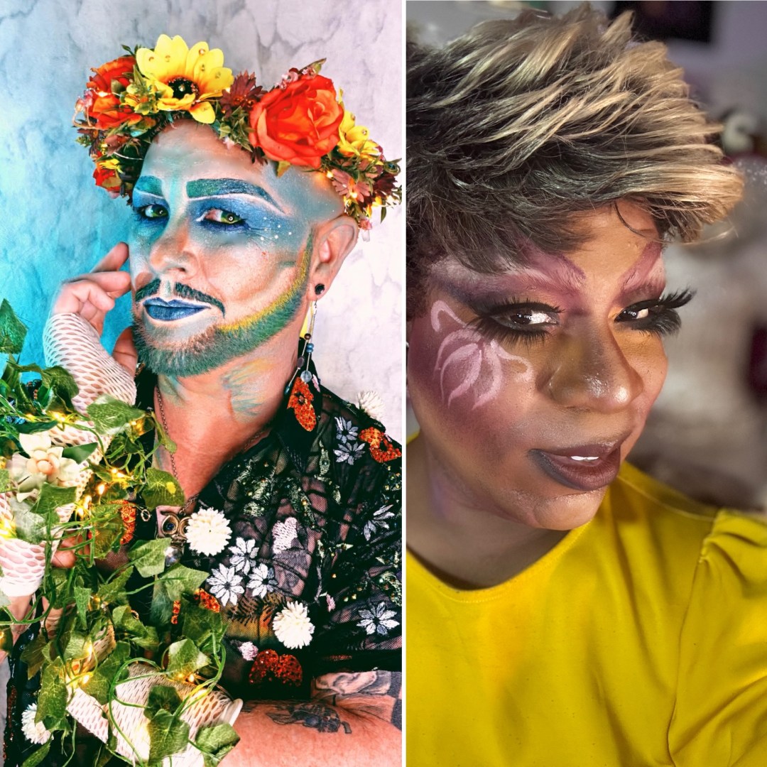 Freddy Prinze Charming and Felicia "Fefe" Minor carrying out the theme of Earth Day.